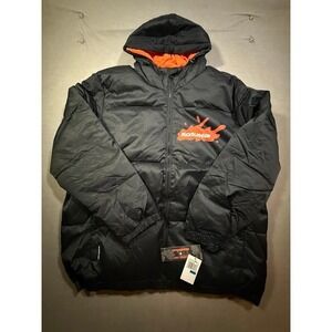 Nickelodeon x Members Only Chuckie Puffer Jacket Black Hooded Winter Mens XL NEW